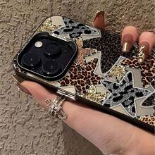 ¡Consigue una nueva funda para tu teléfono! Nueva Funda de Teléfono IMD con Estampado de Leopardo Multi-Star, Cubierta Protectora Antigolpes y Antideslizante, Compatible con iPhone 17/16/11/13/15/15 Plus/15 Pro/15 Pro Max/12/14 Pro Max/11 Pro Max/12 Pro/12 Pro Max/13 Pro/13 Pro Max/14 Pro/14 Plus, Parte Trasera Mate Antigolpes ¡Consigue una Nueva Funda para tu Teléfono! - 1 pieza - Ver 6