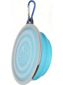 1pc Fluffy Pet Brush + Foldable Pet Bowl, 2-In-1 Grooming & Feeding, Portable Quiet Pet Brush & Pet Bowl, Suitable For Dog Supplies/Cat Supplies/Pet Hair Remover/Pet Deshedder - Multicolor - View 13