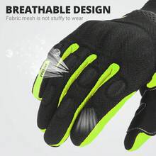 1 Pair Breathable Outdoor Sports Full Finger Motorcycle Gloves, Motocross Riding Gloves, All-Season Cycling Accessories, Biker Gift - Multicolor - View 4
