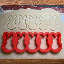 2 Inch Easter Bunny Rabbit Cookie Cutter, Made In USA By Mighty Gadget (5 Bunny) - trắng - Xem 1