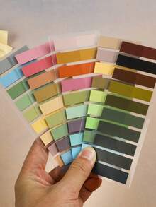 Morandi 便利贴，用于书籍注释，可书写、可重复粘贴的书页标签，透明便利贴 - 彩色 - 查看 11