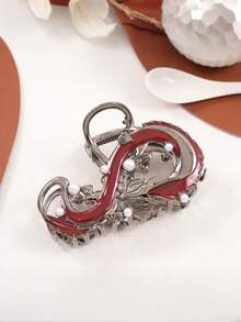 1 Stück Emaille Perle Drachen geformter Haarclip, mit exquisiter Verarbeitung, die klassischen und modernen Stil kombiniert, geeignet für den täglichen Gebrauch, Partytragen und als Geschenk, elegante Krallen Clips Lässig Haarklammern - Verschiedenfarbig - Übersicht 6