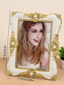 1/2/3 件装欧式水晶镶嵌米色相框,可装 7/10 英寸照片,适用于房间装饰、万圣节装饰、圣诞节装饰(照片纸随机发货) - 2023白色 - 查看 27