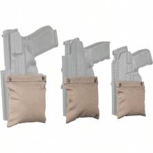 Holster Wedge Pillow Kit AIWB Appendix Carry U2013 Comfort Wedge Pad Subcompact, Compact Full Size Gun Holsters U2013 3 Size Concealment Pillows, Khaki - Khaki - View 2