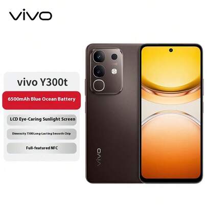  vivo Y300t 8GB+128GB 6500mAh 超薄蓝海电池，天玑7300持久流畅芯片，全功能NFC AI手机，圣诞新年特惠，圣诞新年惊喜礼物