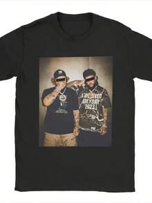 Suicideboy Vintage Style T Shirt Men 100% Cotton Funny T-Shirts Round Neck Tee Shirt Short Sleeve Clothes New Arrival - 黑色 - 查看 1