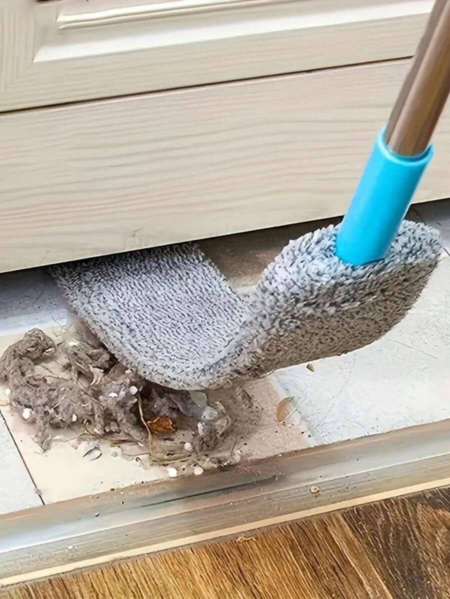 1pc Bed Bottom Cleaning Artifact Crevice Cleaning Electrostatic Dust Removal Duster Sweep Bed Bottom Dust Cleaning (Due To Different Batches, The Design And Color Of The Handle Plastic Parts May Vary. We Apologize For Any Inconvenience Caused.) - Default - View 1