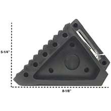 MAXXHAUL 70472 - Calza de Rueda Negra de Goma Maciza, Paquete de 2 Unidades, 8 x 4 x 6 Pulgadas(Negro - 8"x 4" x 5") - Multicolor - Ver 5