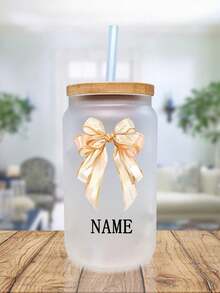 Personalized Glass Tumblers | Cherry Pattern Custom Water Cup | Bridesmaid Tumblers | Iced Coffee Cup | Personalized Gifts | Proposal Box Gifts | Birthday Gift | Bride Easy To Clean, Exquisite,High-Quality Custom,Personalized,Uniqueidealgiftsfoher,Boyfriend,Girlfriend,Dad,Mom,Family,Friends,Son,Daughter,School Students,Workers,Kids School,Home,Office,Chic Design - Multicolor - View 11