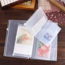 Zippered Travel Notebook Folder | Plastic Card Holder Organizer Pouch For TN Diary/Notebook/Scrapbook/Journal | Standard Size And Passport Size Notebook Accessories Card Holder Pouch - Standard/Pocket/Passport Size, Travel Essential, Card Storage, Compact Organizer, Minimalist Design, Durable Zipper, Pocket Organizer, Passport Holder, Office Supplies - Frosted - View 5