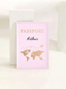 Bao đựng hộ chiếu bằng da PU có logo bản đồ thế giới tùy chỉnh, bao đựng hộ chiếu du lịch xuyên biên giới, bao đựng hộ chiếu cá nhân hóa, quà tặng ngày lễ tình nhân, bao đựng hộ chiếu tùy chỉnh, bao đựng hộ chiếu cặp đôi, bao đựng hộ chiếu PU mịn, bao đựng hộ chiếu tùy chỉnh, bao đựng hộ chiếu đựng vé, vật dụng cần thiết khi đi du lịch - Nhiều màu - Xem 3