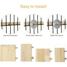 2pcs Bird Perch Platform Flat Stand Beak Paw Grinding Wood Parrot Parakeet Cockatiel Lovebird Conure Finch Budgie - 3.5x5.1inch/ 9x13cm - View 4