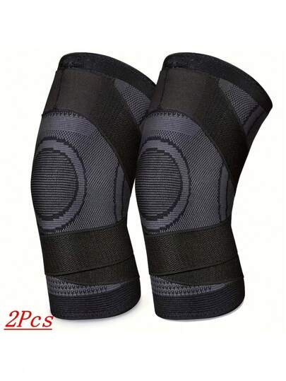 2 piezas Mangas de compresión para rodillas unisex - Soporte para rodillas para correr, ejercicio, deportes como ciclismo, senderismo, escalada, voleibol, cojín para la rodilla, estabilidad de la rodilla, manga de soporte sin costuras, material de soporte flexible, soporte mejorado para las articulaciones