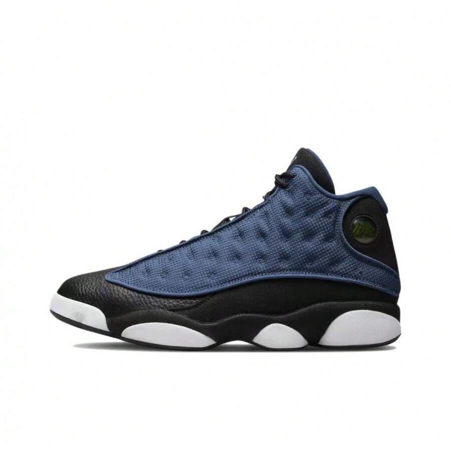 Basketball Shoes Black And White Panda Men's Shoes New Year Navy Blue Obsidian High-Top Sports Shoes - 藍反光 - 查看 1