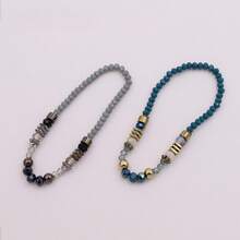 European And American  Glass Bead Handmade Bracelet For Women, Personalized Minimalist Design, Versatile Accessory - màu đen - Xem 3