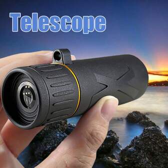 Telescopio monocular de alta definición 10x30, telescopio monocular portátil y manual, con recubrimiento multicapa, imagen nítida, ligero y compacto, excelente regalo de cumpleaños o Navidad, adecuado para observación al aire libre, camping, observación de aves, conciertos y eventos deportivos