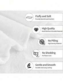 Nueva llegada Manta de Sally de Pesadilla antes de Navidad, manta suave de terciopelo para relajarse, lavable a máquina - Blanco - Ver 2