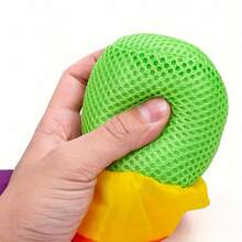 3 Packs Rainbow Tail Reaction Balls: Soft And Suitable For Indoor And Outdoor Sports, Ideal For Throwing Practice! Skill Development, Outdoor Activities, Fun Accessories, Eye-Catching Patterns, Durable Materials, Training Equipment, Must-Have For Sports Enthusiasts And Athletes. - Multicolor - View 5
