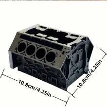 1pc Business Card Holder & Pen Stand, Durable ABS Resin Engine Cylinder Desktop Display, Ideal For Modern Office Decor, Office Desk Accessories, Automotive Expert Gifts, Car Decor, Automotive Gifts, Mechanic Gifts