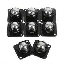 4pcs Swivel Casters With 3 Balls, No Drilling Required, Heavy Duty & Wear-Resistant, Quiet Box Bottom Sliding Casters, 360° Movable Furniture Casters With Ball Bearings - Multicolor - View 4