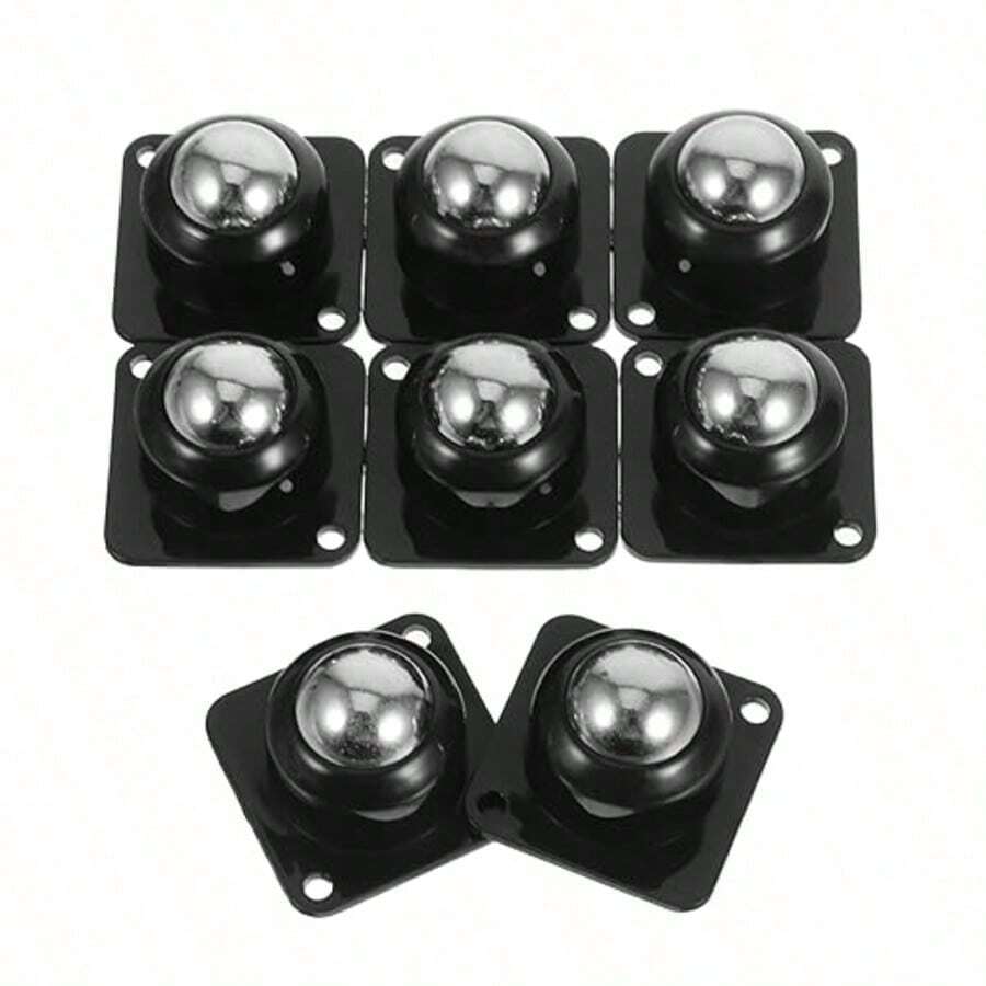 4pcs Swivel Casters With 3 Balls, Drill-Free, Heavy Duty & Wear-Resistant, Quiet Box Bottom Sliding Casters, 360° Movable Furniture Casters With Ball Bearings - Multicolor - View 1