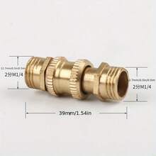 1/4" Push-Pull Valve Air Supply Accessory Connector - European & US Standard - Brass Threaded Quick Connect Air Compressor Fittings