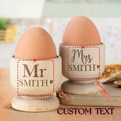 Customizable Wooden Egg Holder, Realistic Egg Box Shape, Can Be Carved And Decorated, Suitable As Small Creative Graffiti Carving Ornament (Random Packaging), Multifunctional, Adjustable, Durable, Reusable, Decorative, Easy To Clean, Cute, Comfortable, Fashionable, Exquisite, High Quality, Modern, Colorful, Customizable, Personalized, Unique, Ideal Gift For Him, Ideal Gift For Her/Girlfriend