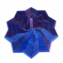 3D打印旋转星形手柄指尖玩具，减压感官桌面玩具，适用于家庭、学校和户外使用 - 彩色 - 查看 22