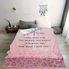 Give Me The Most Beautiful Gift For My Mom - A Blanket, With A Retro And Warm Style,Super Soft Flannel Printed  Blanket,As Birthday Gifts, Family, Wedding, Souvenir Blankets, Polyester Blankets Suitable For All Seasons, Washable, Machine Washable, Lightweight, Breathable, Comfortable, Warm, Unique, 280gsm For Him, Her Personalized Ideal Gifts For Her, Perfect Nap, Camping, Travel, Home, Daily Life, Office Decoration, Birthday, Anniversary, Valentine's Day, Thanksgiving, Christmas, Halloween, Mother's Day, Wedding, New Year Gifts ,Sofa,Bed,Car,Bedroom,Living Room,Office,  Outdoor Camping, Beach,Wall Decoration - 多色6 - 查看 4