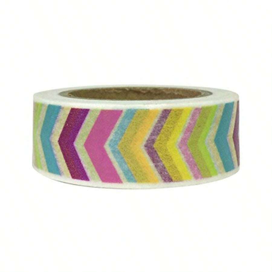 Wrapables - Cinta Adhesiva Colorida Washi, Gatos en Teatro(Arcoíris flechas) - Multicolor - Ver 1