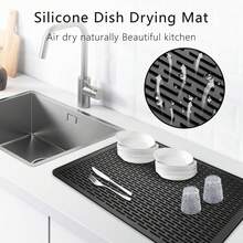 Extra Large Silicone Stove Cover - Versatile Food Service Drying Mat & Non-Slip, Heat-Resistant Countertop Protector
