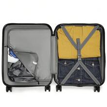Lightweight 2 Piece Cabin Suitcase Set 20 Inch Carry On Luggage With Vanity Case ABS PC Hard Shell Spinner Wheels TSA Lock YKK Zipper For Travel - Green - View 11