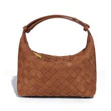 2025 Fall/Winter New Arrival: Matte-Finish Woven Handheld Lunch Box Bag Compact And Versatile Mini Bento Bag Women's Handbag - Y1928# Sôcôla - Xem 3