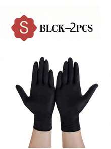 2/20/50/100pcs, Disposable Nitrile Gloves,Durable Household Cleaning Gloves, Waterproof Gloves Suitable For Kitchens Cleaning, Tattoo, Hair Dyeing, Pet, Beauty Salons, Cleaning Supplies, Household Gadgets(No Box) - Black - View 16