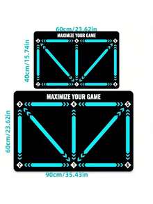 1 件装足球训练垫，设计精美，多种日常尺寸可选 - 提升步法和控球能力，耐用的足球训练工具，适合控球练习，尤其适合足球练习和敏捷性训练，适合春季户外运动，运动控球地毯，室内隔音健身垫，静音减震，防滑，增强控球和步法。 - 彩色 - 查看 4