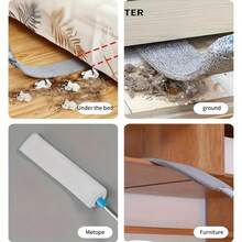 1pc Bed Bottom Cleaning Artifact Crevice Cleaning Electrostatic Dust Removal Duster Sweep Bed Bottom Dust Cleaning (Due To Different Batches, The Design And Color Of The Handle Plastic Parts May Vary. We Apologize For Any Inconvenience Caused.) - Default - View 7