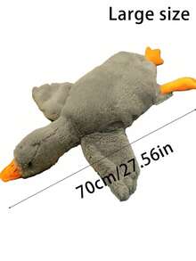 1 Set Soft Plush Duck Doll, White/Gray/Brown, Suitable For Cats And Dogs To Play, Helps Dogs Play And Expend Energy, Suitable For Medium And Small Pets (Large Pets May Bite And Therefore Not Recommended For Large Pets)