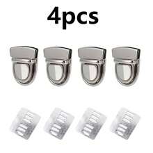 12pcs Bag Buckle Locks, Handwoven Material, Suitable For DIY Projects And Crafting Accessories, DIY Wallet Making - Multicolor - View 18