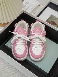 2025 Spring/Autumn Kids' Skate Shoes, New Casual/Sports Shoes, Low-Top Design, Fashionable Children's Shoes, Suitable For All Seasons - Pink - View 2