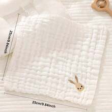 5 Stücke/Set bestickte Handtücher, Sabbertücher, Baby Gesichtstücher, Multifunktional, weich und hautfreundlich, Badezimmer Accessoires - Verschiedenfarbig - Übersicht 6