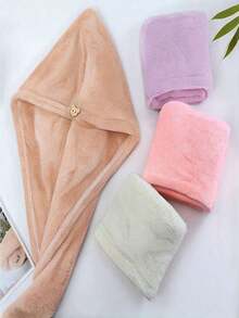 1pc Microfiber Hair Turban, Quick Dry Hair Wrap, Water Absorbent Hair Towel - Nhiều màu - Xem 8