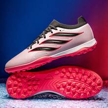Zapatos de fútbol ligeros y antideslizantes, zapatos de fútbol, zapatos de entrenamiento - Rosa - Ver 4