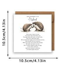 Husband Anniversary Card, Husband Anniversary Poem, Husband Anniversary Verse, Husband Sweet Anniversary Card - Multicolor - View 3