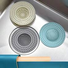 4件套地漏格栅：耐用塑料材质，网状+圆形排水孔设计；可拦截毛发/碎屑，防止堵塞；易于安装，适用于厨房/浴室/水槽；易于清洁且结构坚固；保持排水管道畅通，适用于家庭/酒店管道维护。 - 彩色 - 查看 6