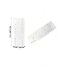 Kit com 5 ou 3 unidades de almofadas autoadesivas sem furos - Suporte autoadesivo para plugues de computador, suporte para régua de energia e organizador de cabos de parede na cor branca. - Branco - Ver 3