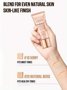 L’Oreal Paris 罗倩梦幻奇迹BB霜（新品）#20 自然米色 30毫升/1.01液体盎司，SPF 50+ | PA+++，适合大多数肤色，三合一保湿防晒妆前乳，轻盈自然水润妆效，遮盖瑕疵和毛孔，提亮肤色，易于卸妆，适合新手、学生、上班族、通勤族、聚会、自然妆容，也是送给朋友/女朋友的绝佳礼物。 - 歐萊雅奇煥光採粉嫩透亮修顏霜#20 - 查看 3