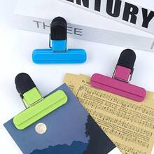 6pcs Silicone Bag Clips, Heavy Duty Sealer, Suitable For Laundry, DIY, Classroom, Kitchen Storage, Small Chip Bag Size