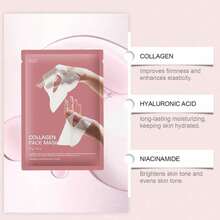 Collagen Face Mask, Collagen Mask Overnight[Deep Hydration][Lifting][Anti-Wrinkle] Collagen Mask With Low Molecular Weight Collagen - 口罩 - 查看 5