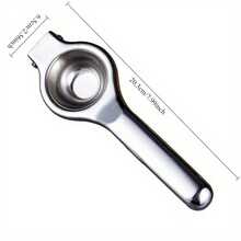 Stainless Steel Lemon Squeezer With Manual Press - Multifunctional Citrus Juicer Suitable For Home Use, High Efficiency Juice Extraction And Pulp Separation, Kitchen Gadget, Stylish Metal Design, Durable Kitchen Tool - Lemon Clip (2.56 * 7.99 Inches) - View 4