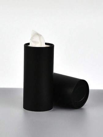 1/2/5个装，16厘米长纯色圆柱形纸巾盒，创意纸巾架，适用于浴室、厨房、客厅、家居用品、桌面、家居装饰、家居收纳整理、房间装饰